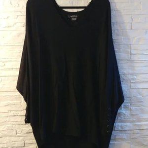 Michel Studio V Neck Lace Up Sleeve Sweater Size 2x